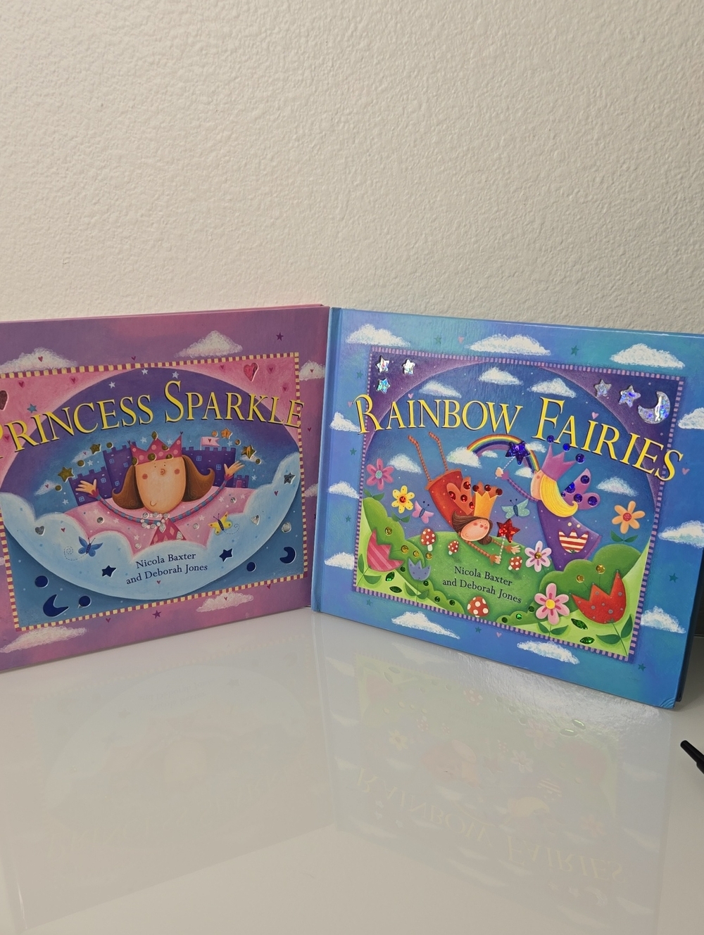 Rainbow Fairies and Princess Sparkle Picture Book Set - Colorful Blue & Pink